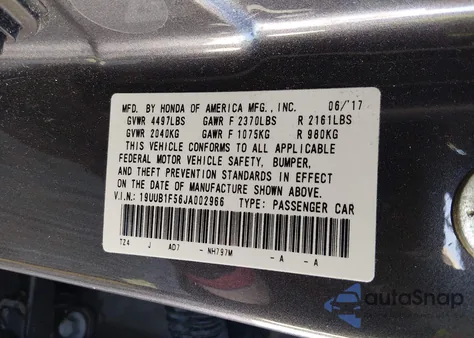 2018 Acura Tlx Tech Pkg from USA, damaged, VIN 19UUB1F56JA002966